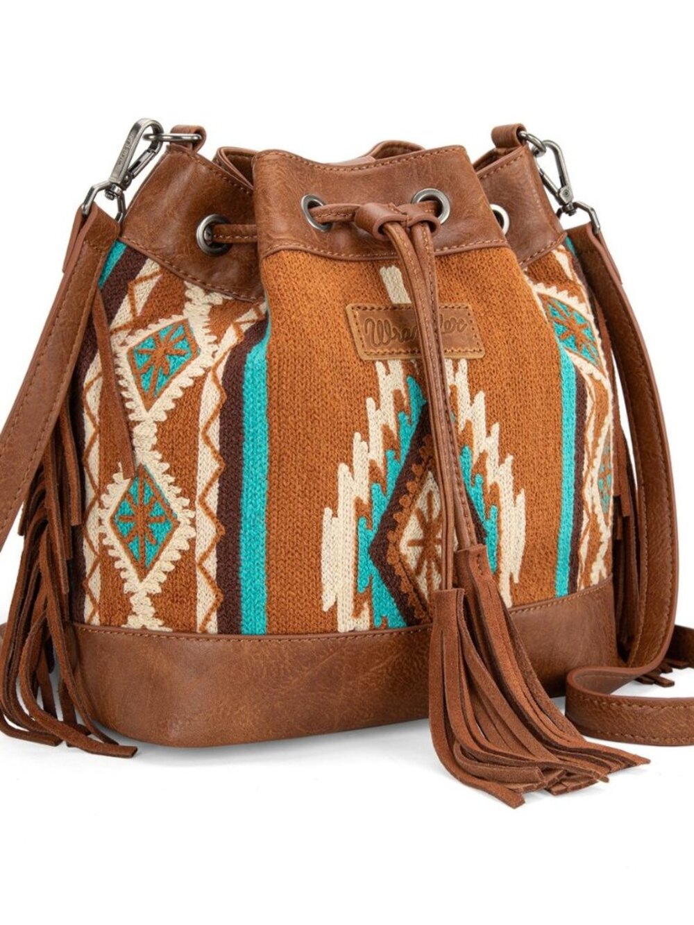 Wrangler Hobo Bags for Women Designer Aztec Bucket Purses Western Tapestry